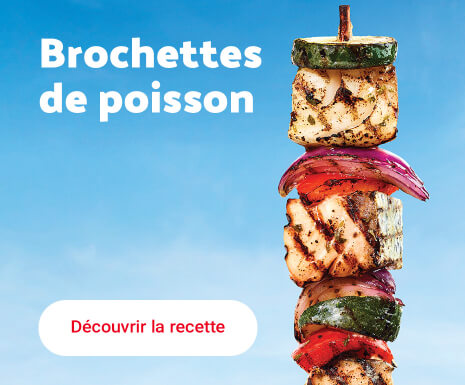 Brochettes de poisson