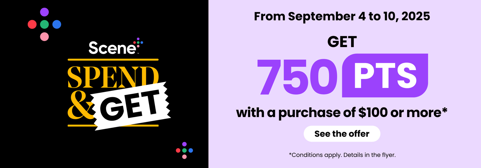 Scene plus spend and get